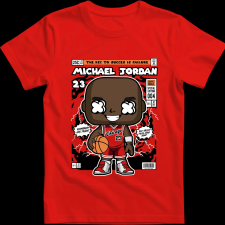 Createyou Michael Jordan - Férfi - Piros - 2XL férfi póló