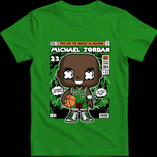 Createyou Michael Jordan - Férfi - Zöld - S férfi póló