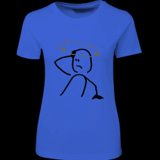 Createyou Miért is látok csillagokat - Női , Királykék , 2XL