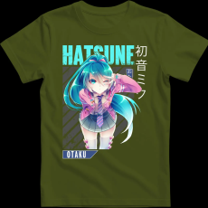 Createyou Miku Hatsune - Férfi - Sötétzöld - L