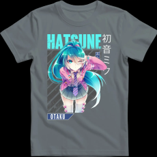 Createyou Miku Hatsune - Férfi - Szürke - 2XL