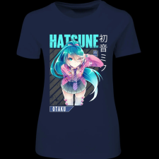 Createyou Miku Hatsune - Női - Sötétkék - M női póló