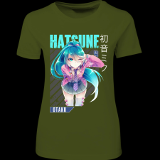 Createyou Miku Hatsune - Női - Sötétzöld - M női póló