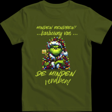 Createyou Minden rendben Grinch - Férfi - Sötétzöld - M