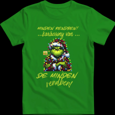 Createyou Minden rendben Grinch - Férfi - Zöld - S