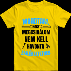 Createyou Mondtam, hogy megcsinálom... - Férfi - Sárga - XL