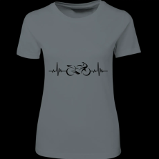 Createyou Motor sziluett ekg - Női , Szürke , L