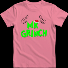 Createyou Mr Grinch - Férfi - Pink - M férfi póló