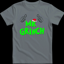 Createyou Mr Grinch - Férfi - Szürke - 2XL férfi póló
