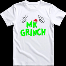 Createyou Mr Grinch - Gyermek - Fehér - M gyerek póló
