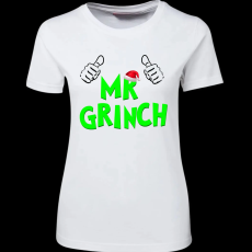 Createyou Mr Grinch - Női - Fehér - 2XL
