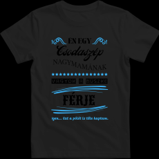 Createyou Nagymamára büszke férj - Férfi - Fekete - XL