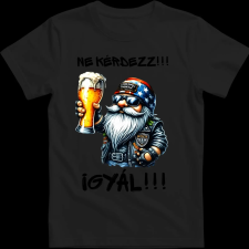 Createyou Ne kérdezz, igyál - Férfi - Fekete - 3XL férfi póló