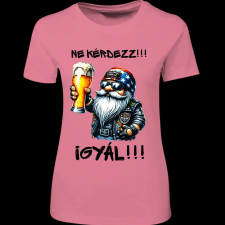 Createyou Ne kérdezz, igyál - Női - Pink - S női póló