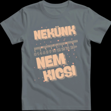 Createyou Nekünk nem kicsi - Férfi - Szürke - M férfi póló