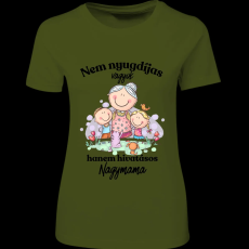 Createyou Nem nyugdíjas... nagymama - Női - Sötétzöld - S