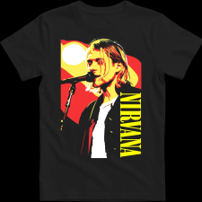 Createyou Nirvana Kirt - Férfi - Fekete - 2XL férfi póló