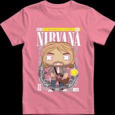 Createyou Nirvana Kurt Cobain - Férfi - Pink - 2XL