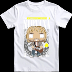 Createyou Nirvana Kurt Cobain - Gyermek - Fehér - L