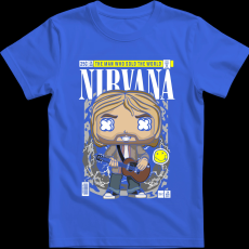 Createyou Nirvana Kurt Cobain - Gyermek - Királykék - XL