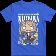 Createyou Nirvana Kurt Cobain - Gyermek - Királykék - XS