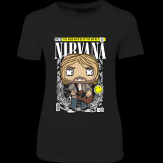 Createyou Nirvana Kurt Cobain - Női - Fekete - M