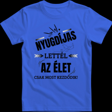 Createyou Nyugdíjas lettél - Férfi - Királykék - 3XL