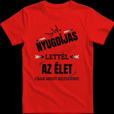 Createyou Nyugdíjas lettél - Férfi - Piros - 2XL