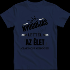 Createyou Nyugdíjas lettél - Férfi - Sötétkék - XL férfi póló