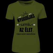 Createyou Nyugdíjas lettél - Női - Sötétzöld - S női póló