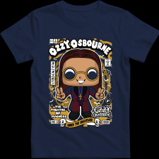 Createyou Ozzy Osbourne - Férfi - Sötétkék - S férfi póló