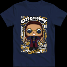 Createyou Ozzy Osbourne - Gyermek - Sötétkék - XS gyerek póló