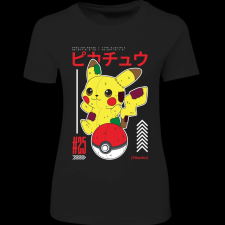 Createyou PIKACHU - Női - Fekete - L női póló