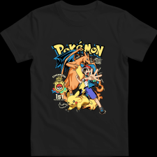 Createyou POKEMON - Férfi - Fekete - S férfi póló