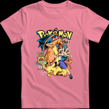 Createyou POKEMON - Férfi - Pink - 2XL férfi póló