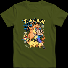 Createyou POKEMON - Férfi - Sötétzöld - XL