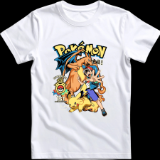 Createyou POKEMON - Gyermek - Fehér - XS gyerek póló