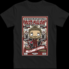 Createyou Post Malone - Férfi - Fekete - 3XL férfi póló