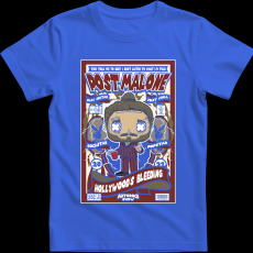 Createyou Post Malone - Férfi - Királykék - 3XL