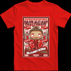 Createyou Post Malone - Gyermek - Piros - XL