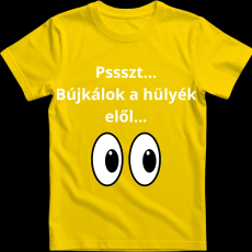 Createyou Pssszt... Bújkálok a hülyék elől... - Férfi - Sárga - 3XL