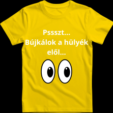 Createyou Pssszt... Bújkálok a hülyék elől... - Férfi - Sárga - S