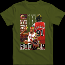 Createyou RODMAN - Gyermek - Sötétzöld - M gyerek póló