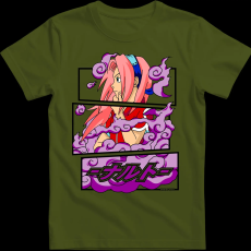 Createyou Sakura Haruno - Férfi - Sötétzöld - 3XL