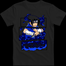 Createyou Sasuke Uchiha - Gyermek - Fekete - XS gyerek póló