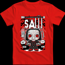 Createyou Saw Billy - Gyermek - Piros - M gyerek póló