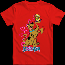 Createyou Scooby-Doo 5 - Gyermek , Piros , M gyerek póló