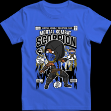 Createyou Scorpion - Férfi - Királykék - S férfi póló