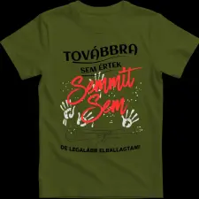 Createyou Semmit sem értek de elballagtam - Gyermek , Sötétzöld , XL gyerek póló