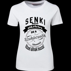 Createyou Senki sem... szakácsnők - Női - Fehér - XL